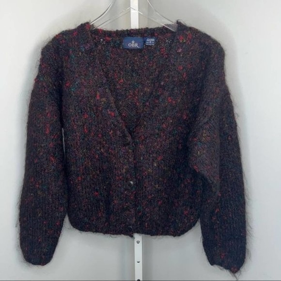 OBR Mohair Chunky Cardigan MultiColor Size Medium - Picture 17 of 17